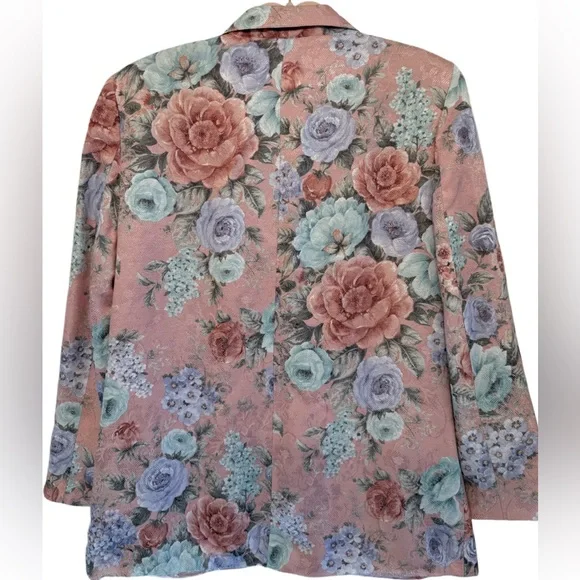 ALFRED DUNNER FLORAL BLAZER - Picture 2 of 3